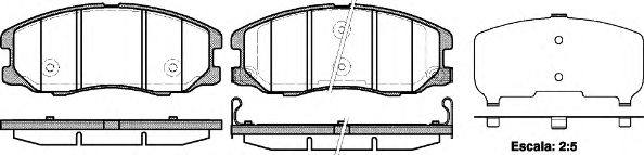 REMSA 1261.12 Тормозные колодки для CHEVROLET CAPTIVA (Шевроле Каптива) REMSA 1261.12 Тормозные колодки для CHEVROLET CAPTIVA (Шевроле Каптива)