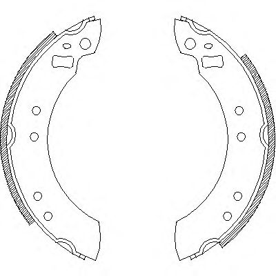 REMSA 4253.00 Тормозные колодоки для VOLVO 340-360 (Вольво 340-360) REMSA 4253.00 Тормозные колодоки для VOLVO 340-360 (Вольво 340-360)