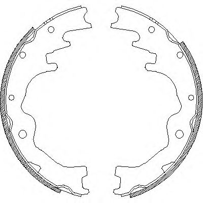 REMSA 4388.00 Тормозные колодоки для MAZDA MPV I (Мазда Мпв 1) REMSA 4388.00 Тормозные колодоки для MAZDA MPV I (Мазда Мпв 1)