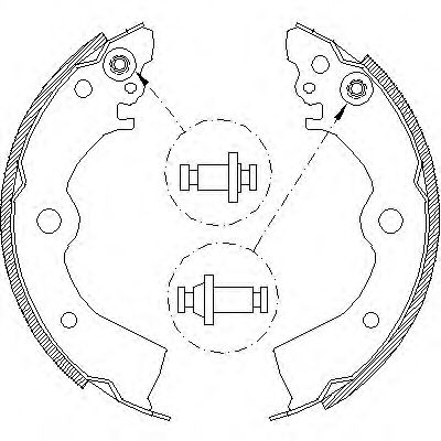REMSA 4393.00 Тормозные колодоки для NISSAN 100 NX (Ниссан 100 нx) REMSA 4393.00 Тормозные колодоки для NISSAN 100 NX (Ниссан 100 нx)