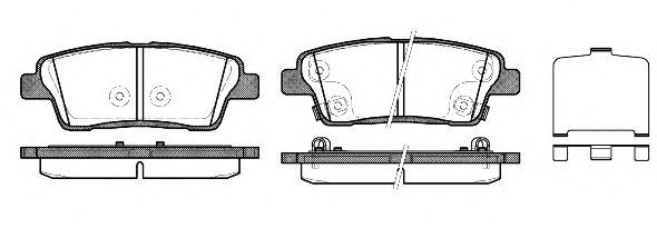 REMSA 1458.02 Тормозные колодки для HYUNDAI GENESIS (Хендай Гэнэсис) REMSA 1458.02 Тормозные колодки для HYUNDAI GENESIS (Хендай Гэнэсис)