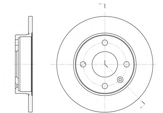 REMSA 6094.00 Тормозной диск для FORD FIESTA (Форд Фиэста) REMSA 6094.00 Тормозной диск для FORD FIESTA (Форд Фиэста)
