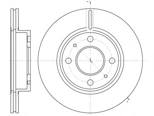 REMSA 6105.10 Тормозной диск для NISSAN 100 NX (Ниссан 100 нx) REMSA 6105.10 Тормозной диск для NISSAN 100 NX (Ниссан 100 нx)