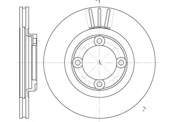 REMSA 6385.10 Тормозной диск для MAZDA 626 III (Мазда 626 3) REMSA 6385.10 Тормозной диск для MAZDA 626 III (Мазда 626 3)