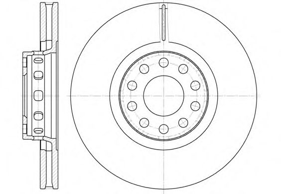 REMSA 6592.10 Тормозной диск для AUDI A6 (Ауди А6) REMSA 6592.10 Тормозной диск для AUDI A6 (Ауди А6)
