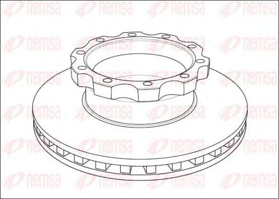REMSA NCA1045.20 Тормозной диск для MAN (Ман) REMSA NCA1045.20 Тормозной диск для MAN (Ман)
