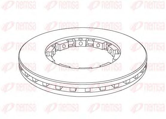 REMSA NCA1143.20 Тормозной диск для DAF 85 CF (Даф 85 cф) REMSA NCA1143.20 Тормозной диск для DAF 85 CF (Даф 85 cф)