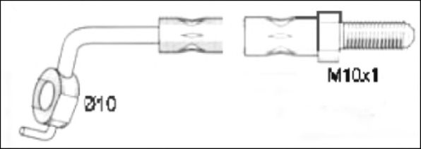 REMSA 1903.92 Тормозной шланг для FORD (Форд) REMSA 1903.92 Тормозной шланг для FORD (Форд)
