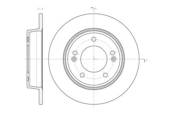 REMSA 61435.00 Тормозной диск для HYUNDAI (Хендай) REMSA 61435.00 Тормозной диск для HYUNDAI (Хендай)