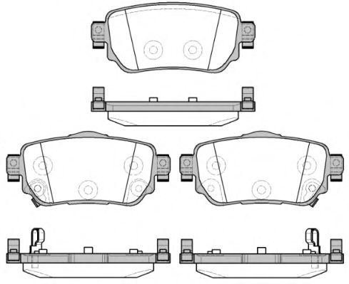 REMSA 1582.02 Тормозные колодки для NISSAN QASHQAI 2 (Ниссан Кашкай 2)