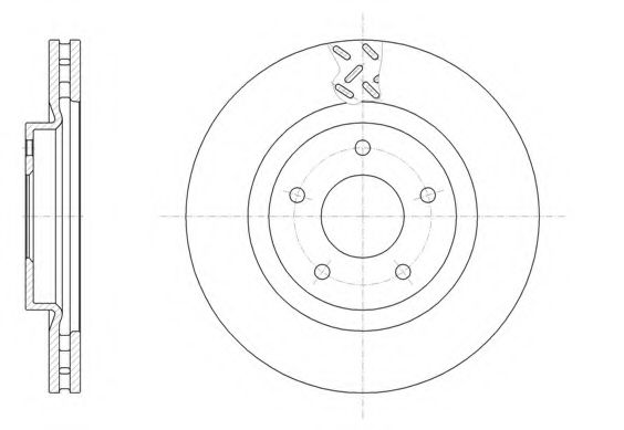REMSA 61553.10 Тормозной диск для MITSUBISHI ASX (Митсубиши/митсубиси Асх) REMSA 61553.10 Тормозной диск для MITSUBISHI ASX (Митсубиши/митсубиси Асх)