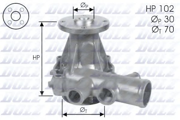 DOLZ A242 Водяной насос для ALFA-ROMEO (Алфа-ромэо) DOLZ A242 Водяной насос для ALFA-ROMEO (Алфа-ромэо)