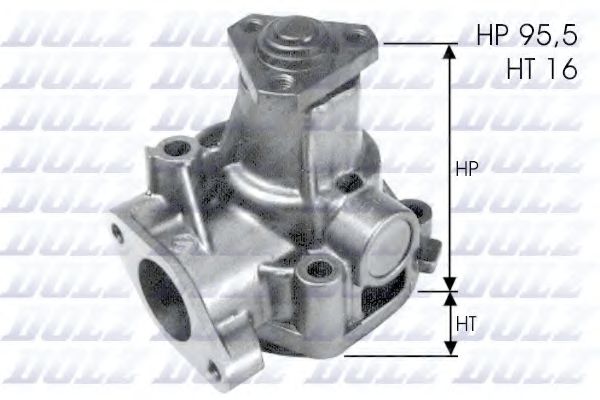 DOLZ L155 Водяной насос для FIAT CROMA (Фиат Cрома) DOLZ L155 Водяной насос для FIAT CROMA (Фиат Cрома)
