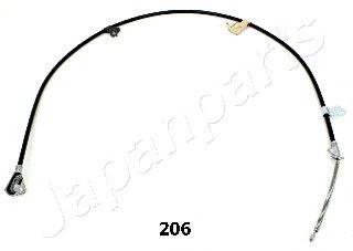JAPANPARTS BC-206 Трос, стояночная тормозная система 