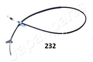 JAPANPARTS BC-232 Трос, стояночная тормозная система<br >сзади слева 