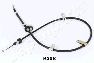 JAPANPARTS BC-K20R Трос, стояночная тормозная система 