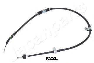 JAPANPARTS BC-K22L Трос, стояночная тормозная система 