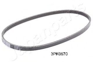 JAPANPARTS DV-3PK0670 Поликлиновой ремень для NISSAN MARCH III (Ниссан Марч 3) JAPANPARTS DV-3PK0670 Поликлиновой ремень для NISSAN MARCH III (Ниссан Марч 3)