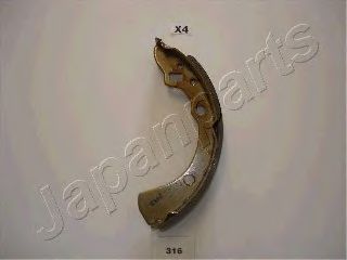 JAPANPARTS GF-316AF Тормозные колодоки для MAZDA GLC II (Мазда Глc 2) JAPANPARTS GF-316AF Тормозные колодоки для MAZDA GLC II (Мазда Глc 2)