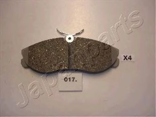 JAPANPARTS PA-017AF Комплект тормозных колодок, дисковый тормоз 