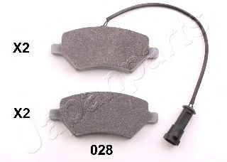 JAPANPARTS PA-028AF Тормозные колодки для CHERY FORA (Чери Фора) JAPANPARTS PA-028AF Тормозные колодки для CHERY FORA (Чери Фора)