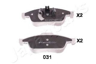 JAPANPARTS PA-031AF Тормозные колодки для RENAULT GRAN III (Рено Гран 3) JAPANPARTS PA-031AF Тормозные колодки для RENAULT GRAN III (Рено Гран 3)
