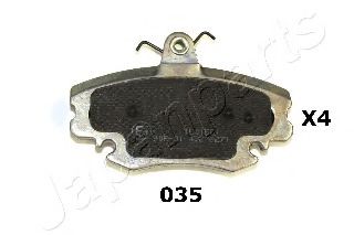 JAPANPARTS PA-035AF Тормозные колодки для DACIA SANDERO (Дача Сандэро) JAPANPARTS PA-035AF Тормозные колодки для DACIA SANDERO (Дача Сандэро)