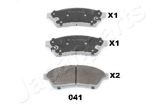 JAPANPARTS PA-041AF Тормозные колодки для CADILLAC SRX (Кадилак Срх) JAPANPARTS PA-041AF Тормозные колодки для CADILLAC SRX (Кадилак Срх)