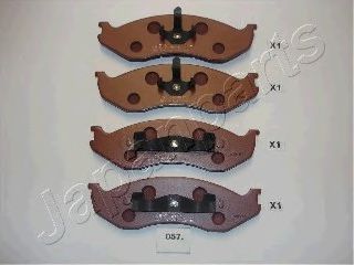 JAPANPARTS PA-057AF Тормозные колодки для JEEP CHEROKEE (Джип Чироки) JAPANPARTS PA-057AF Тормозные колодки для JEEP CHEROKEE (Джип Чироки)
