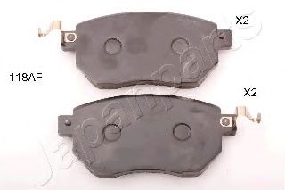JAPANPARTS PA-118AF Комплект тормозных колодок, дисковый тормоз 