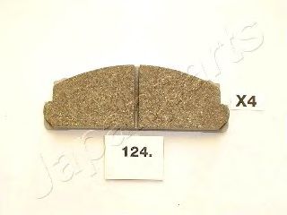 JAPANPARTS PA-124AF Комплект тормозных колодок, дисковый тормоз 