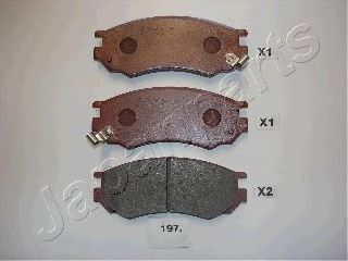 JAPANPARTS PA-197AF Комплект тормозных колодок, дисковый тормоз 