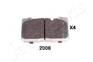 JAPANPARTS PA-2006AF Комплект тормозных колодок, дисковый тормоз 