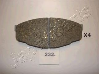 JAPANPARTS PA-232AF Комплект тормозных колодок, дисковый тормоз 