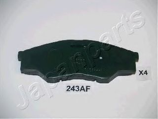 JAPANPARTS PA-243AF Комплект тормозных колодок, дисковый тормоз 