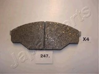 JAPANPARTS PA-247AF Тормозные колодки для VOLKSWAGEN TARO (Фольксваген Таро) JAPANPARTS PA-247AF Тормозные колодки для VOLKSWAGEN TARO (Фольксваген Таро)