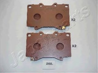 JAPANPARTS PA-268AF Тормозные колодки для TOYOTA PRADO (Тойота/тоета Прадо) JAPANPARTS PA-268AF Тормозные колодки для TOYOTA PRADO (Тойота/тоета Прадо)