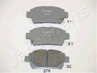 JAPANPARTS PA-275AF Комплект тормозных колодок, дисковый тормоз 