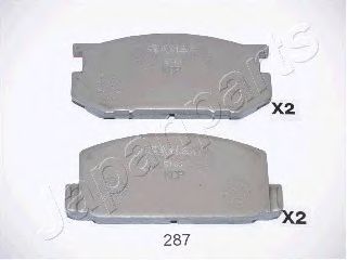 JAPANPARTS PA-287AF Тормозные колодки для TOYOTA COROLLA SPRINTER (Тойота/тоета Cоролла спринтэр) JAPANPARTS PA-287AF Тормозные колодки для TOYOTA COROLLA SPRINTER (Тойота/тоета Cоролла спринтэр)