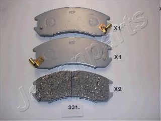 JAPANPARTS PA-331AF Тормозные колодки для MAZDA 626 III (Мазда 626 3) JAPANPARTS PA-331AF Тормозные колодки для MAZDA 626 III (Мазда 626 3)