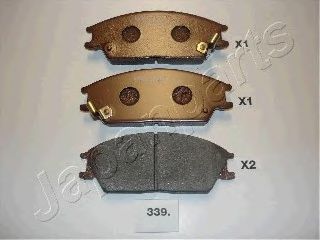 JAPANPARTS PA-339AF Тормозные колодки для HYUNDAI EXCEL (Хендай Эxcэл) JAPANPARTS PA-339AF Тормозные колодки для HYUNDAI EXCEL (Хендай Эxcэл)