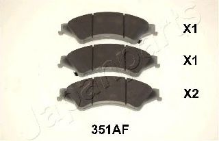JAPANPARTS PA-351AF Тормозные колодки для FORD RANGER (Форд Рангэр) JAPANPARTS PA-351AF Тормозные колодки для FORD RANGER (Форд Рангэр)