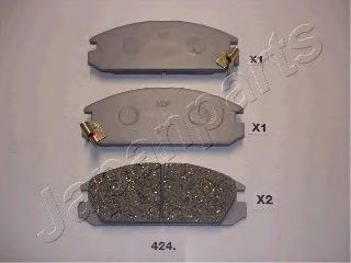 JAPANPARTS PA-424AF Тормозные колодки для HONDA CRX II (Хонда Cрх 2)