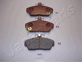 JAPANPARTS PA-430AF Тормозные колодки для ROVER 400 (Ровер 400) JAPANPARTS PA-430AF Тормозные колодки для ROVER 400 (Ровер 400)
