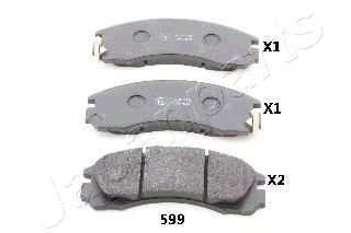 JAPANPARTS PA-599AF Тормозные колодки для MITSUBISHI SIGMA (Митсубиши/митсубиси Сигма) JAPANPARTS PA-599AF Тормозные колодки для MITSUBISHI SIGMA (Митсубиши/митсубиси Сигма)