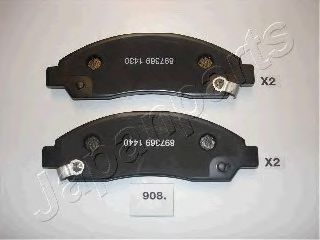 JAPANPARTS PA-908AF Тормозные колодки для GREAT WALL HAVAL 5 (Грейтвол Хаvал 5) JAPANPARTS PA-908AF Тормозные колодки для GREAT WALL HAVAL 5 (Грейтвол Хаvал 5)