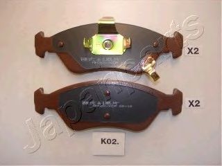 JAPANPARTS PA-K02AF Тормозные колодки для KIA MENTOR / SHUMA (Киа Мэнтор / шума) JAPANPARTS PA-K02AF Тормозные колодки для KIA MENTOR / SHUMA (Киа Мэнтор / шума)
