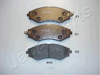 JAPANPARTS PA-W05AF Тормозные колодки для DAEWOO KONDOR (Дэу Кондор) JAPANPARTS PA-W05AF Тормозные колодки для DAEWOO KONDOR (Дэу Кондор)