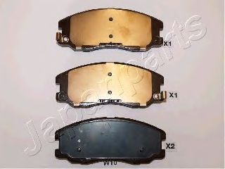 JAPANPARTS PA-W10AF Тормозные колодки для CHEVROLET CAPTIVA (Шевроле Каптива) JAPANPARTS PA-W10AF Тормозные колодки для CHEVROLET CAPTIVA (Шевроле Каптива)