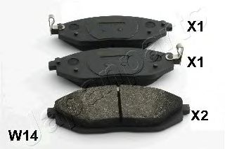 JAPANPARTS PA-W14AF Тормозные колодки для CHEVROLET BEAT (Шевроле Бэат) JAPANPARTS PA-W14AF Тормозные колодки для CHEVROLET BEAT (Шевроле Бэат)